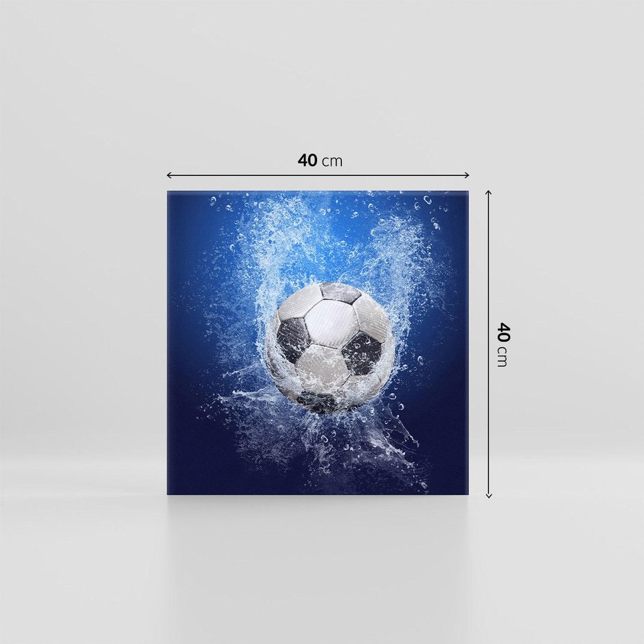 Obraz na płótnie 40x40 - Młodzieżowy Zapał - piłka, młodzieżowy