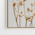 Obraz w ramie 50x50 - Delikatne gipsówki - gipsówka, suche - rama drewno