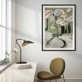 Plakat bez ramy 21x30 - Leśny Zakątek - pastelowy krajobraz, nowoczesny plakat