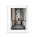 Plakat w ramie 30x40 - Uroki Kolumn - kolumny, architektura - rama biała