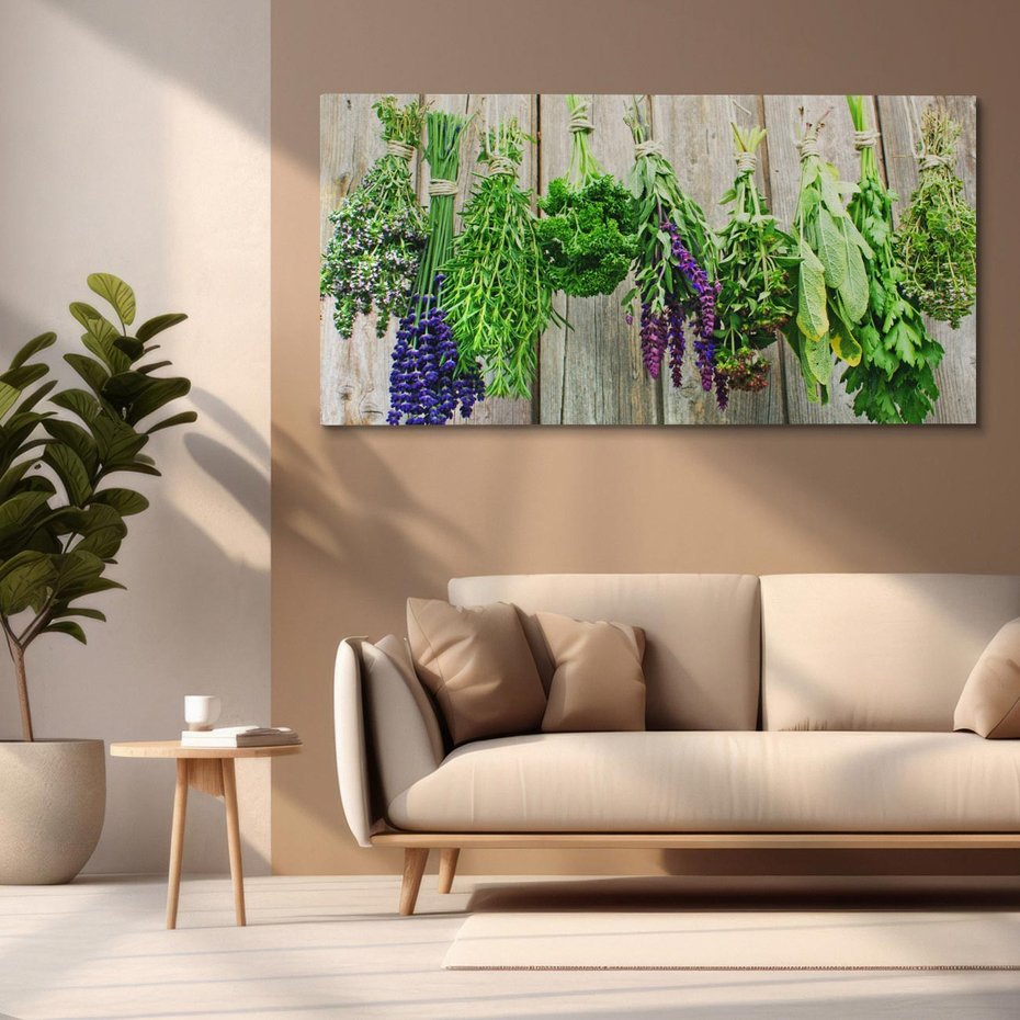 Obraz na płótnie 120x60 - Przyprawy Rośliny Fantazja - przyprawy, rośliny