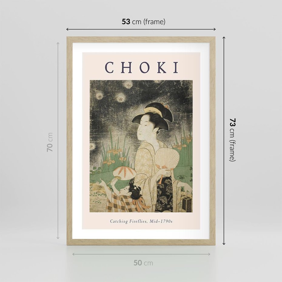 Plakat w ramie 50x70 - Sztuki Choki w Twoim Domu - reprodukcja, rycina - rama drewno