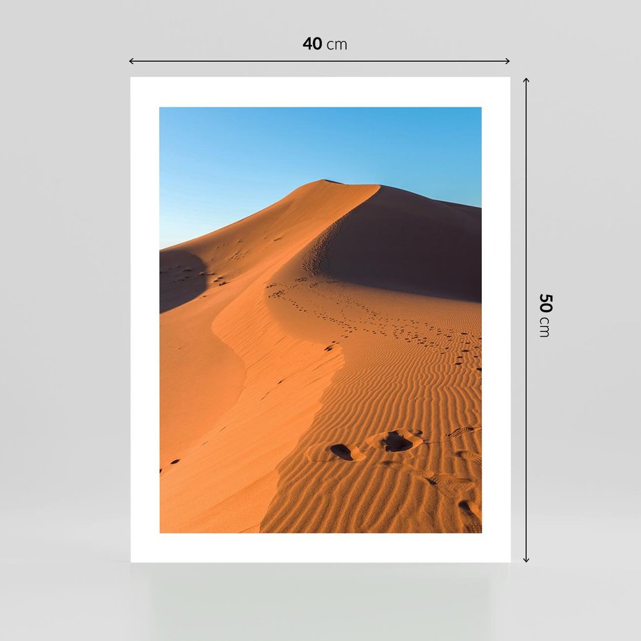 Plakat bez ramy 40x50 - Piasek pustyni wędruje - pustynia, piasek
