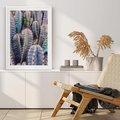 Plakat bez ramy 21x30 - Kaktusowy Raj - kaktusy, dużo kaktusów