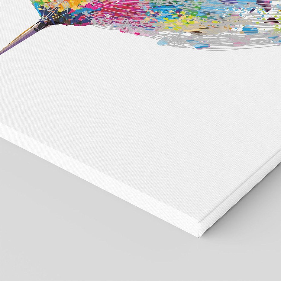 Obraz na płótnie 120x80 - Koliber w akwareli - akwarela, koliber