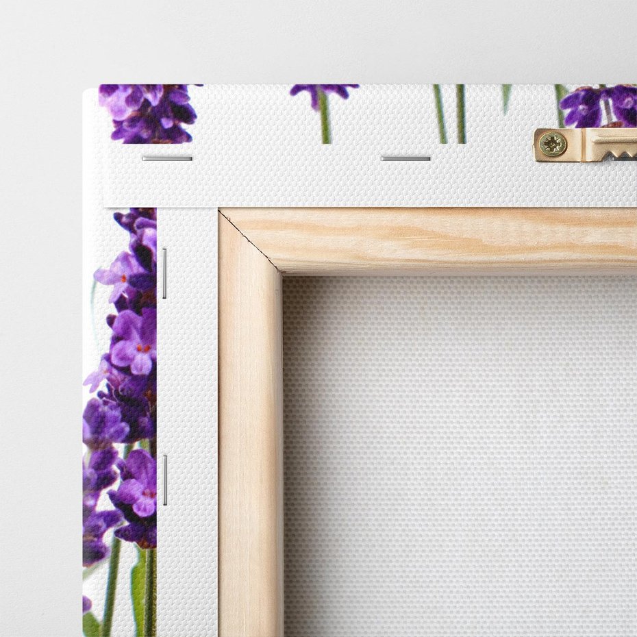 Obraz na płótnie 150x50 - Fioletowa harmonia lawendy - lawenda, fiolet