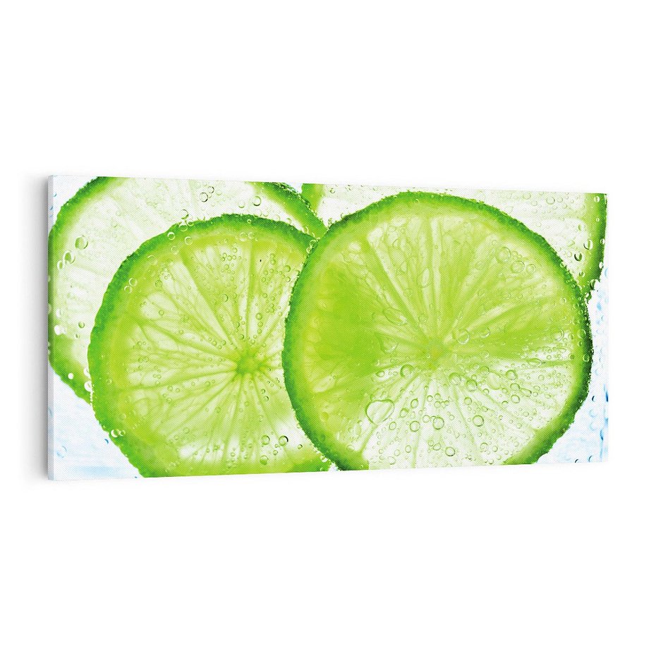 Obraz na płótnie 140x70 - Soczyste limonki - limonki, owoce