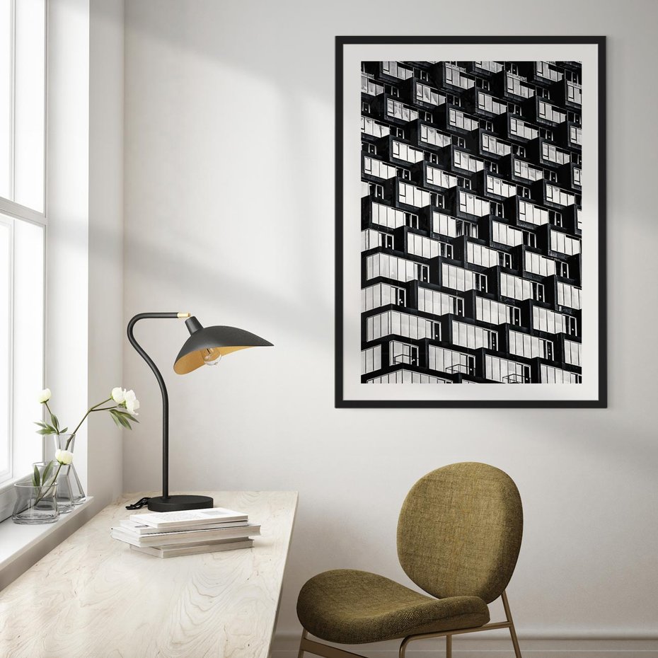 Plakat bez ramy 50x70 - Elegancja Wysokości - architektura, wieżowiec