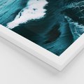 Zestaw obrazy w ramie 30x40 galeria - Morze, ocean, fale, woda - rama biała