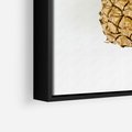 Obraz w ramie 50x70 - Ekskluzywny Akcent - złoty, ananas - rama czarna