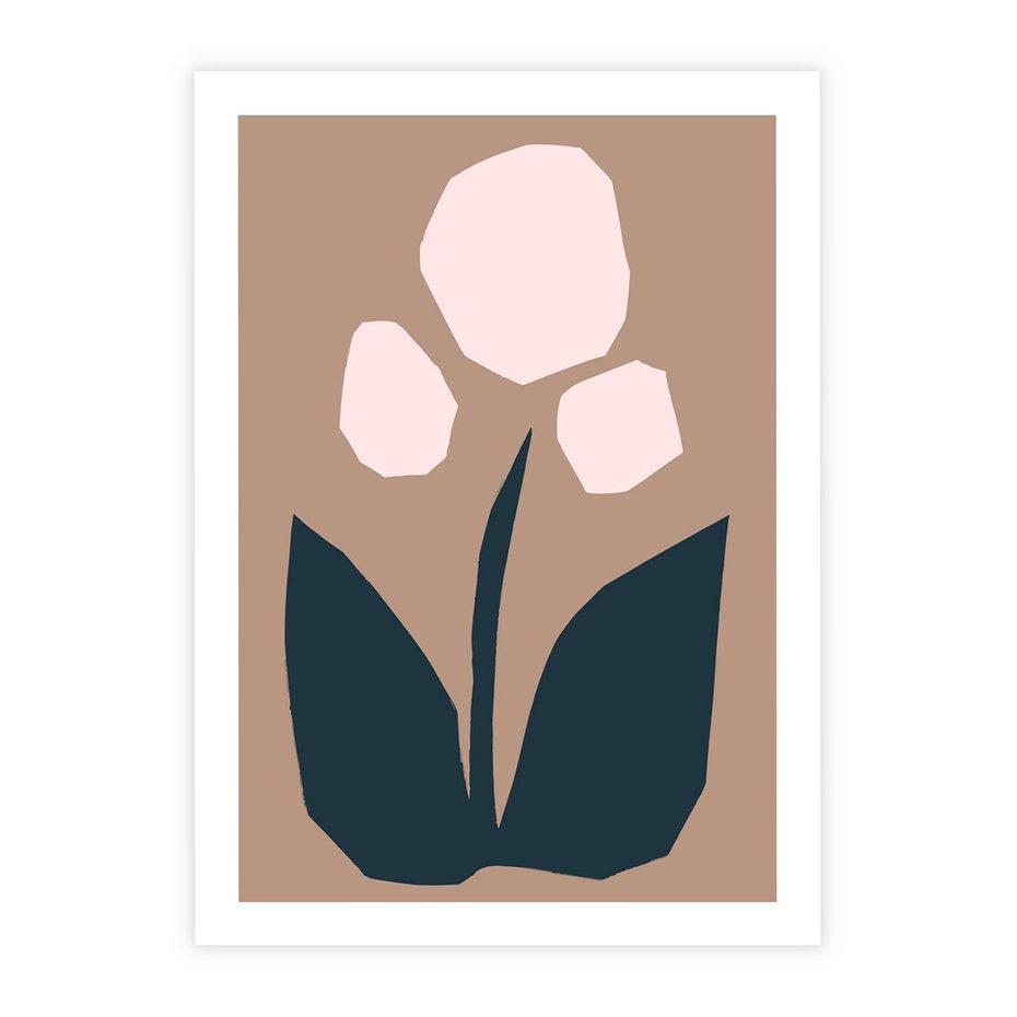 Plakat bez ramy 30x40 - Refleksje Boho Przyrody - abstrakcyjny obraz, plakat