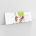 Obraz na płótnie 150x50 - Kulinarne Inspiracje - owoce, woda