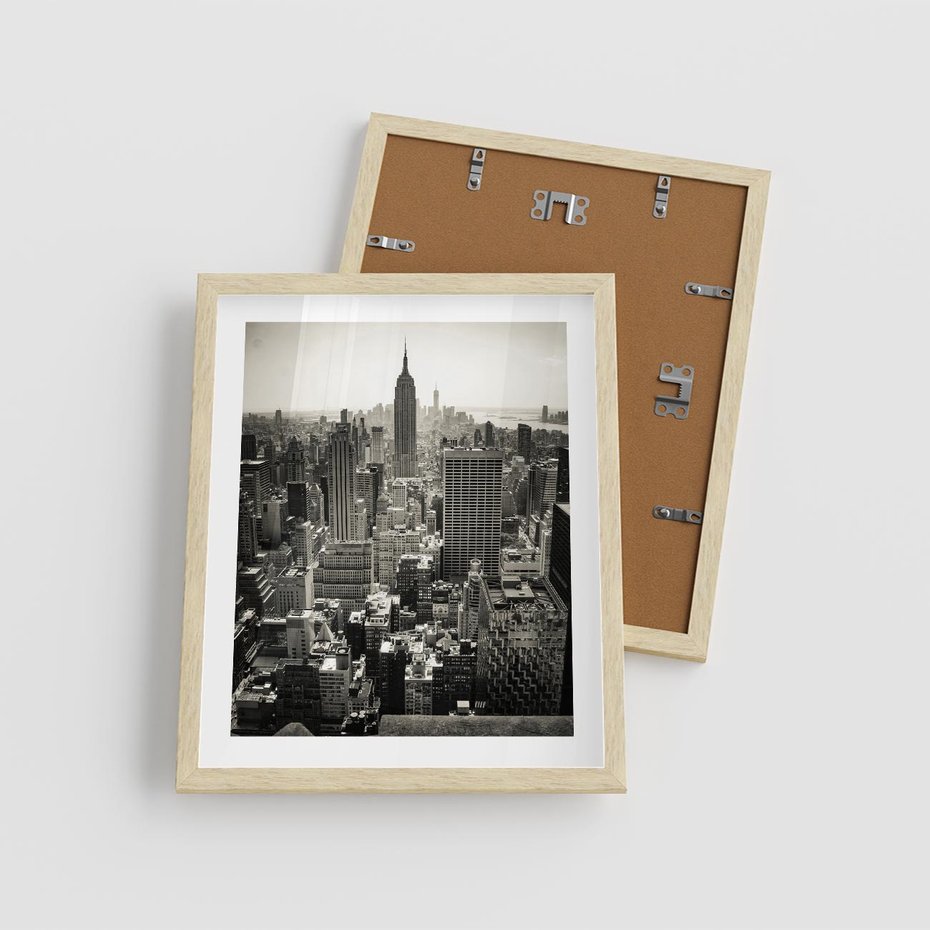 Plakat w ramie 40x50 - Dusza wielkiego miasta - Manhattan, Nowy Jork - rama drewno