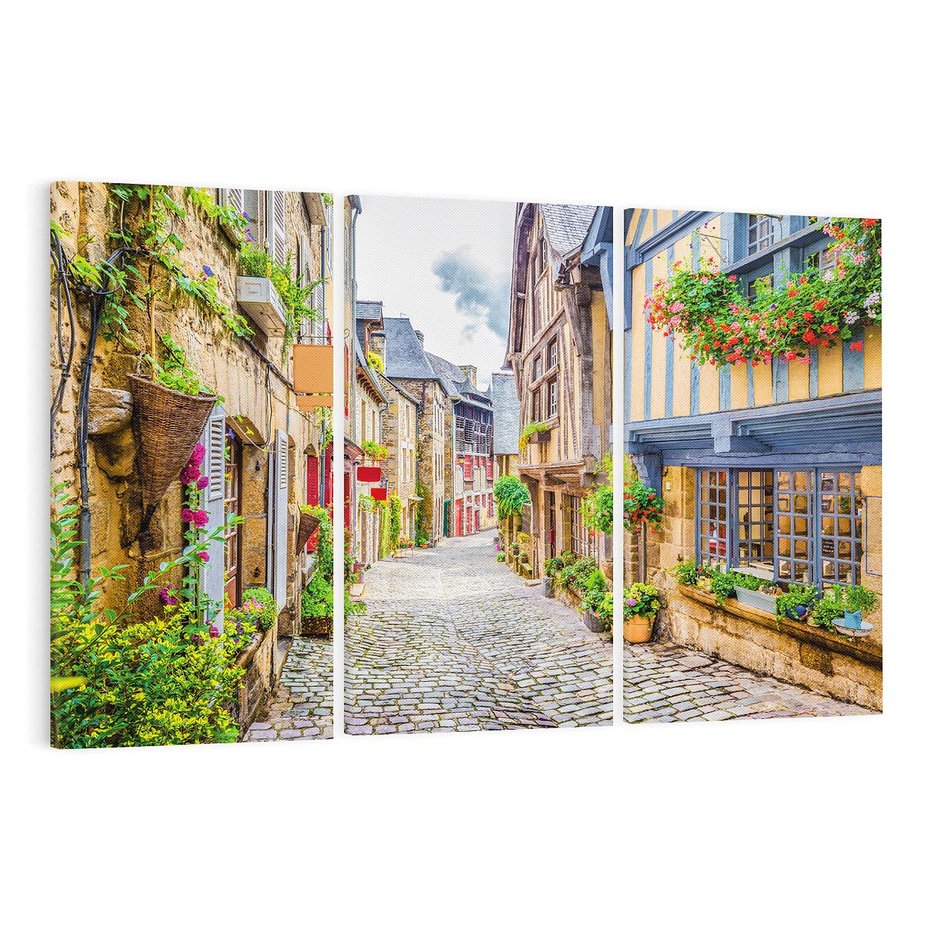 Obraz na płótnie 120x80 - Uliczka w mieście: włoska atmosfera - uliczka, miasto