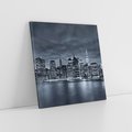 Obraz na płótnie 50x50 - Miejskie Migawki - noc, NY