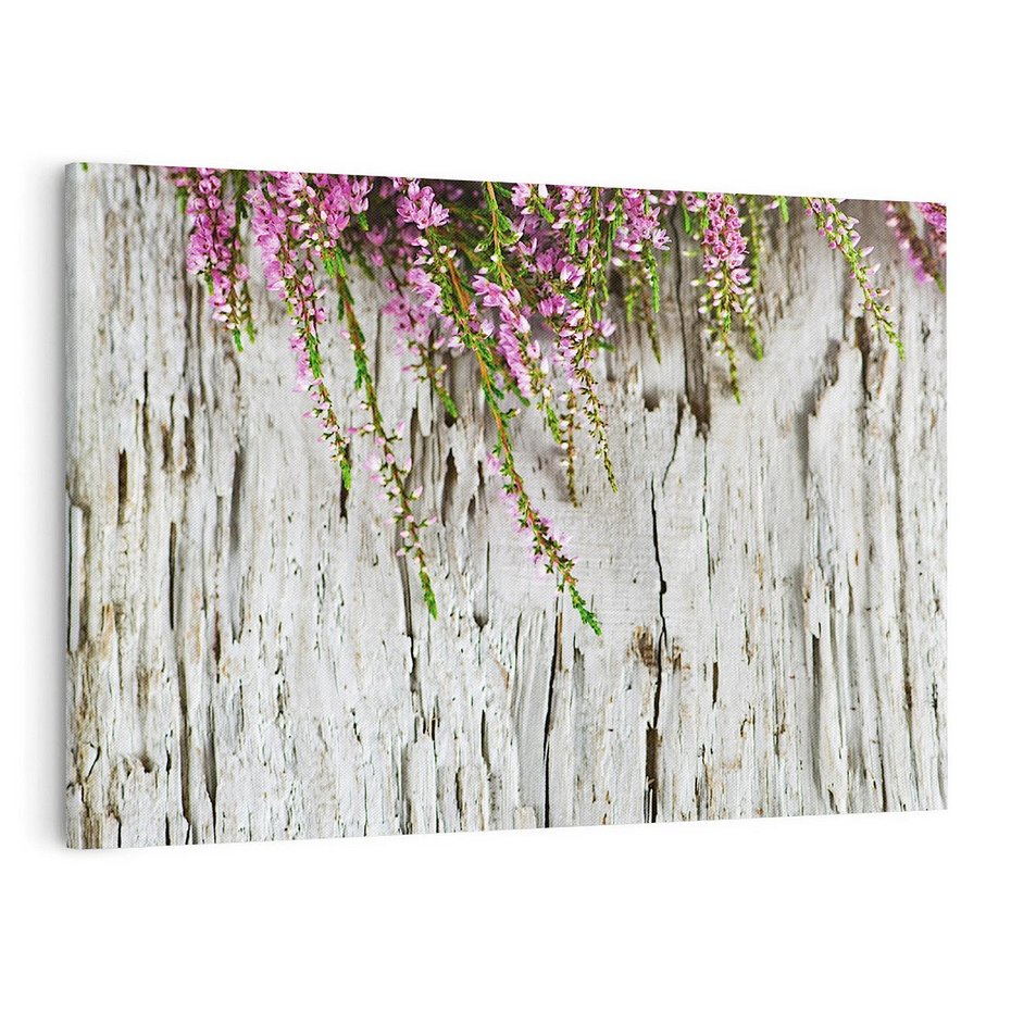 Obraz na płótnie 100x70 - Fioletowe Wrzosy - wrzosy, fiolet