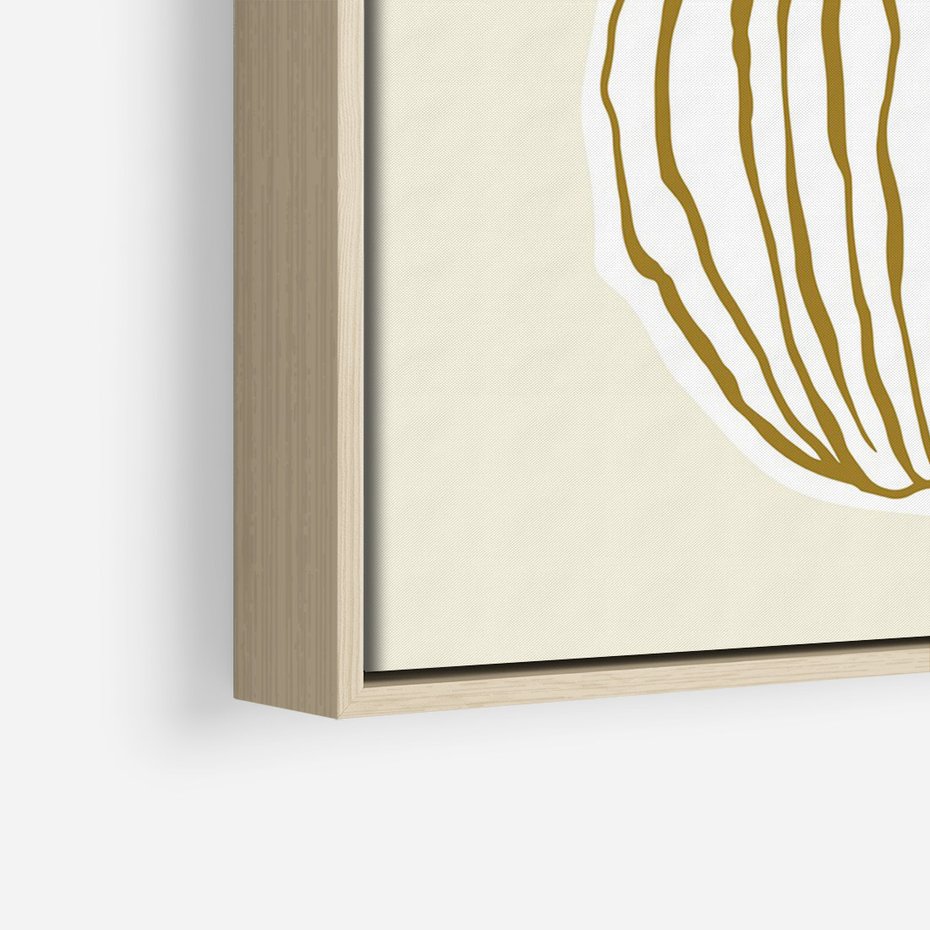 Obraz w ramie 80x120 - Przenikające Formy - abstrakcyjny plakat, kwiaty - rama drewno