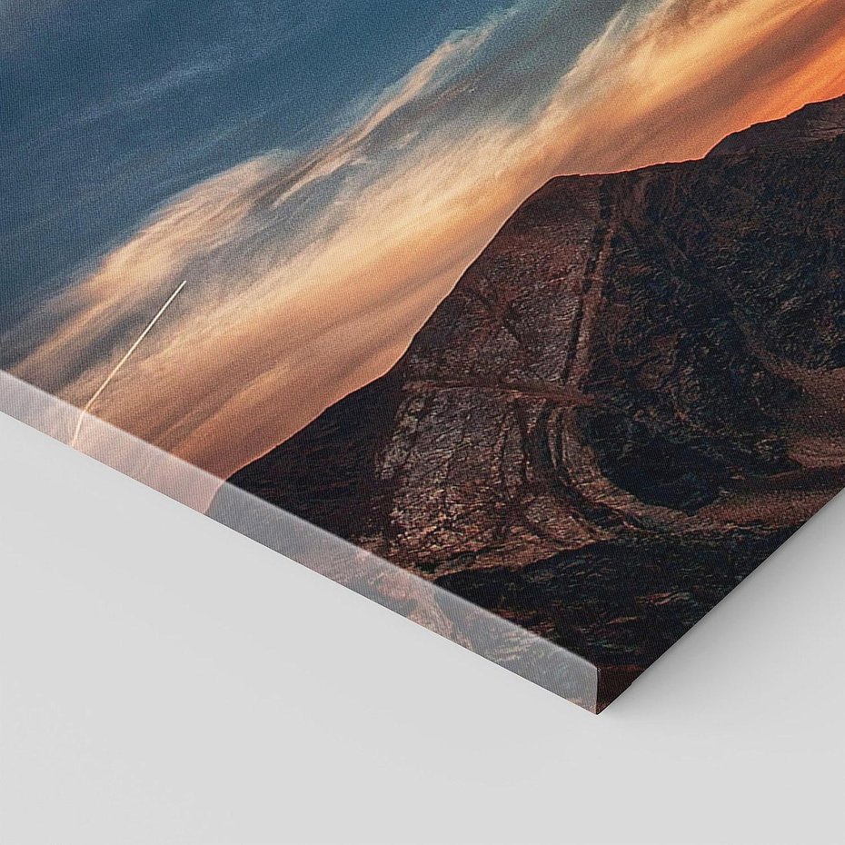 Obraz na płótnie 90x30 - Górski pejzaż w harmonii - góry, krajobraz