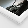 Plakat w ramie 30x40 - Siła i determinacja: czołgi wojenne - czołgi, wojna - rama biała