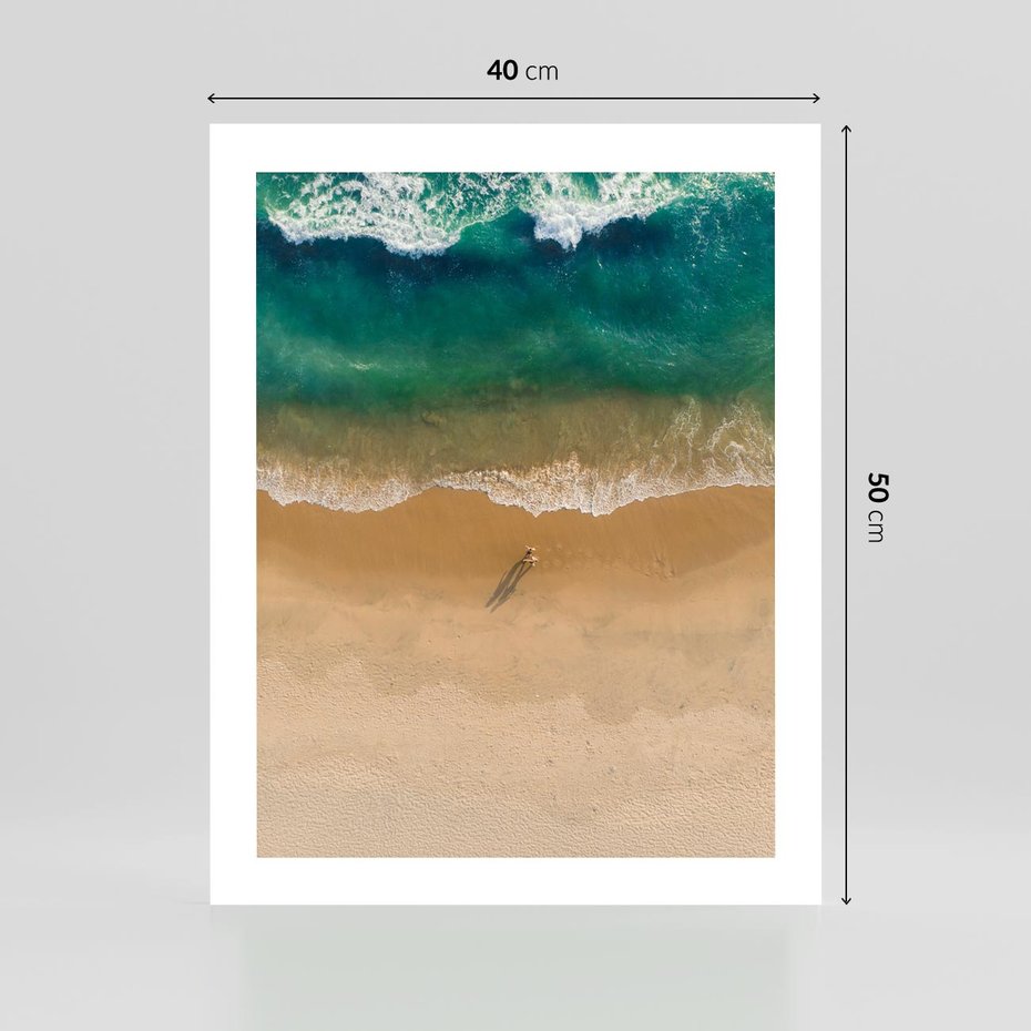 Plakat bez ramy 40x50 - Oaza Relaksu - plaża, morze