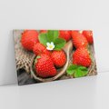 Obraz na płótnie 120x60 - Truskawki: owocowa ekstaza - truskawki, owoce