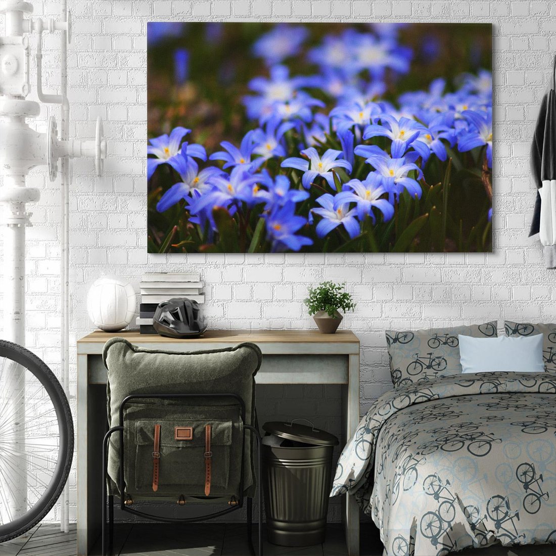 Obraz na płótnie 120x80 - Kwiatowy raj w naturze - kwiat, kwiaty