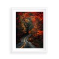 Plakat w ramie 40x50 - Jesienne Podróżowanie - fotografia, jesień - rama biała