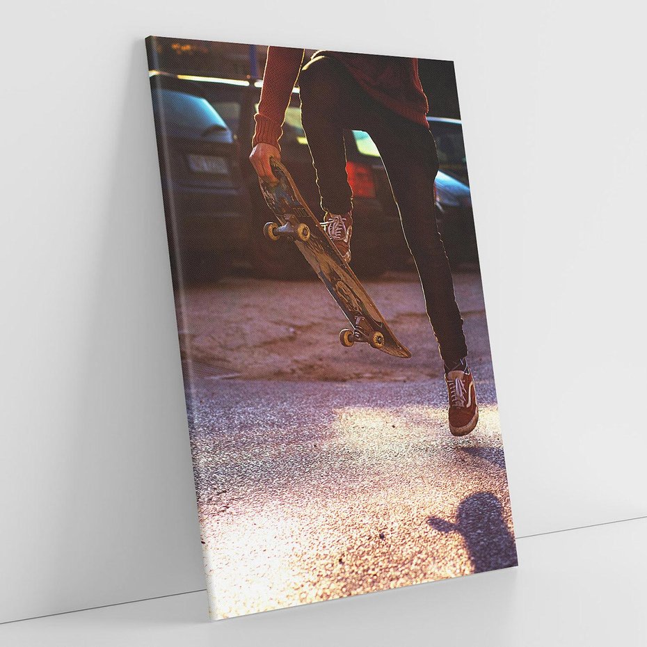 Obraz na płótnie 50x70 - Deskorolkowa Adrenalina Sportu - deskorolka, skateboard