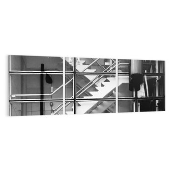 Obraz na płótnie 90x30 - Schody do architektonicznej przestrzeni - schody, architektura