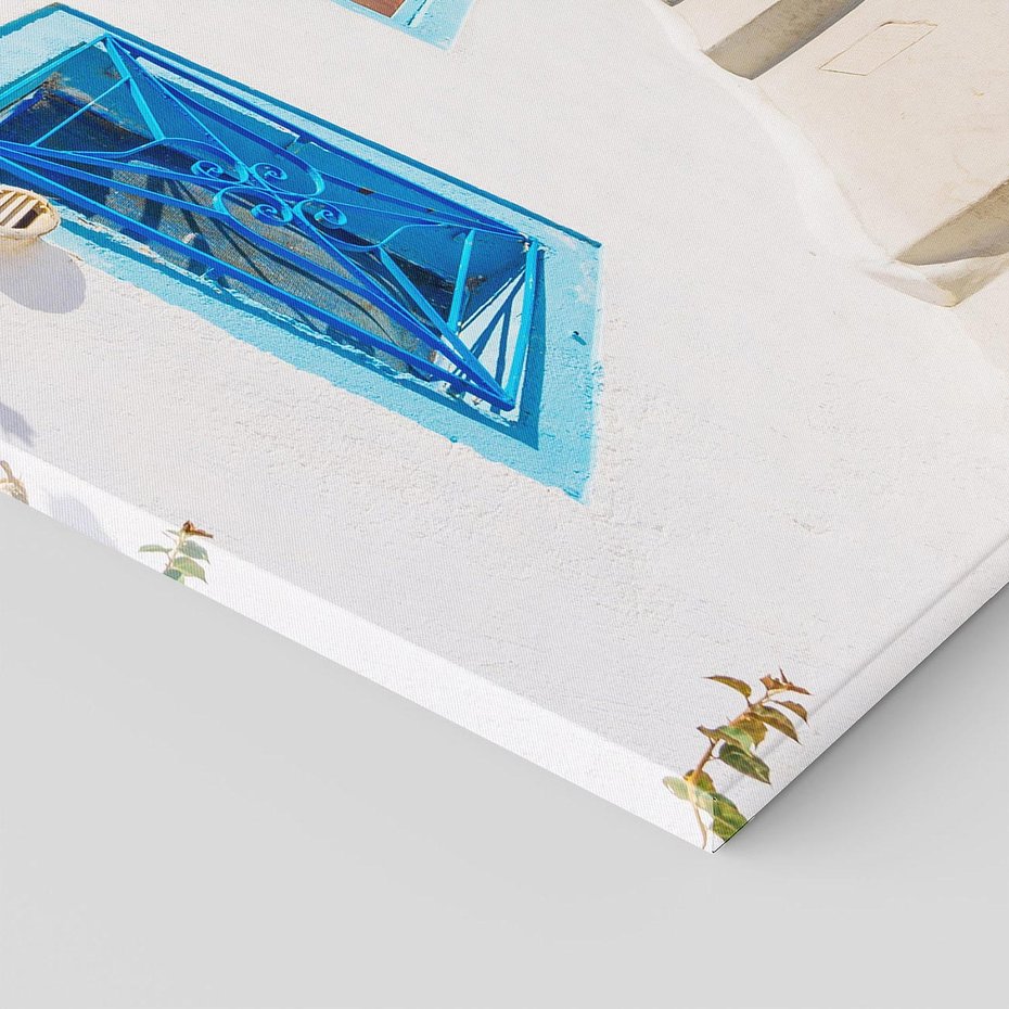 Obraz na płótnie 80x120 - Piękno miasta nad morzem - Grecja, uliczka