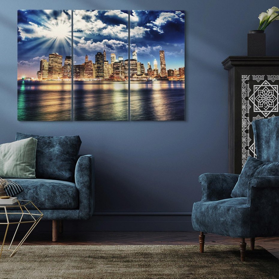 Obraz na płótnie 120x80 - Majestatyczny Manhattan - Nowy York, USA