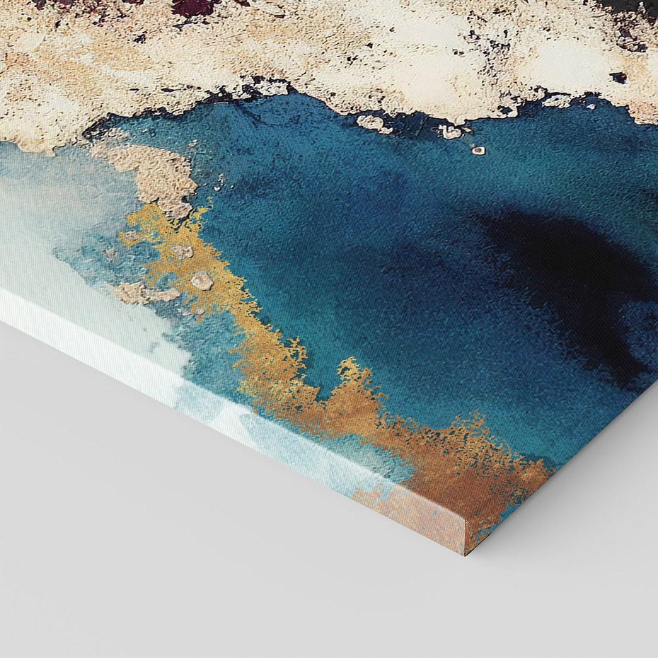 Obraz na płótnie 120x80 - Elegancki Impuls - abstrakcyjne plamy, rozlana farba