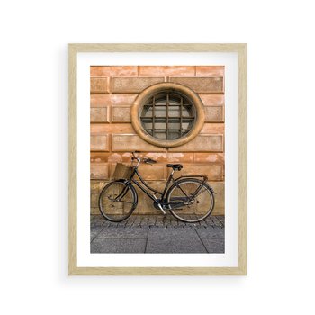 Plakat w ramie 30x40 - Holenderska Ikona - rower, Holandia - rama drewno