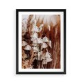 Plakat w ramie 50x70 - Boho Styl z Suchymi Trawami - suche trawy, bogo styl - rama czarna
