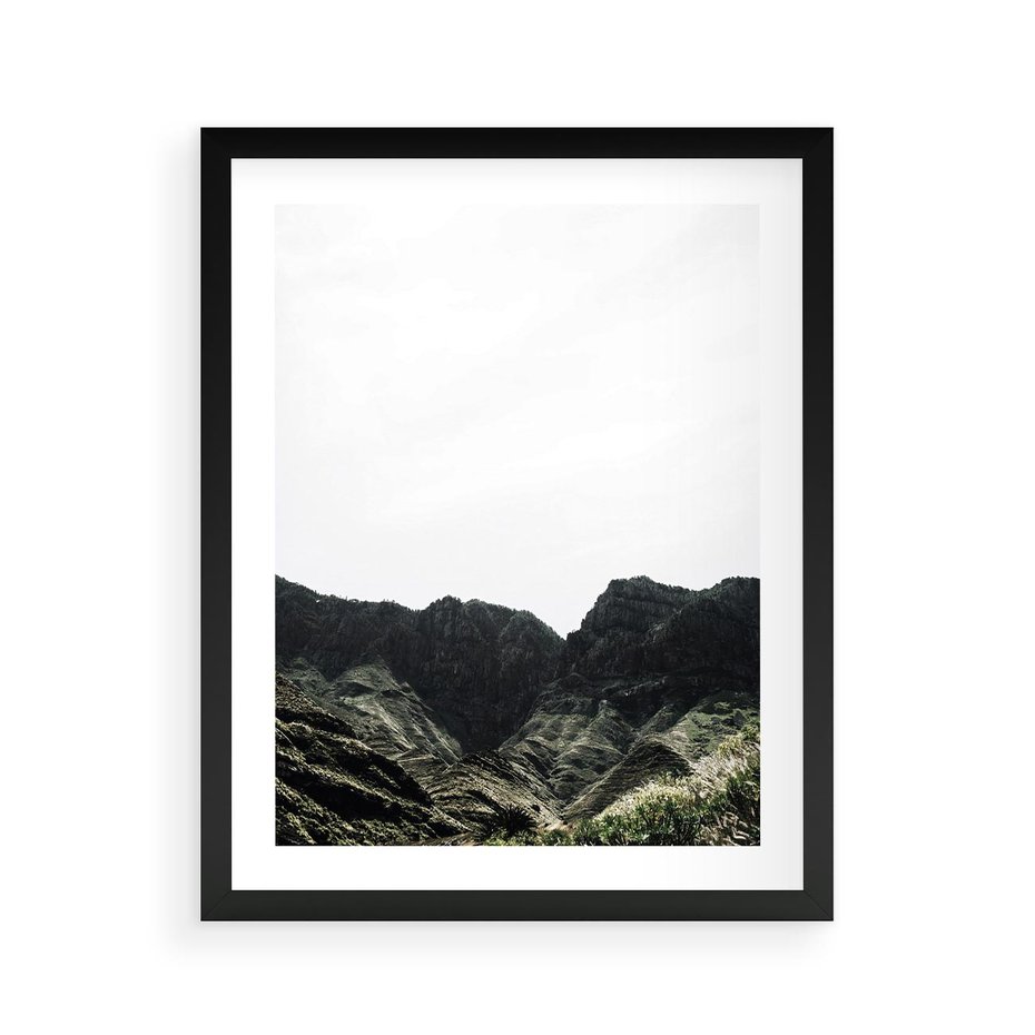 Plakat w ramie 40x50 - Górska Potęga - górski krajobraz, góry - rama czarna
