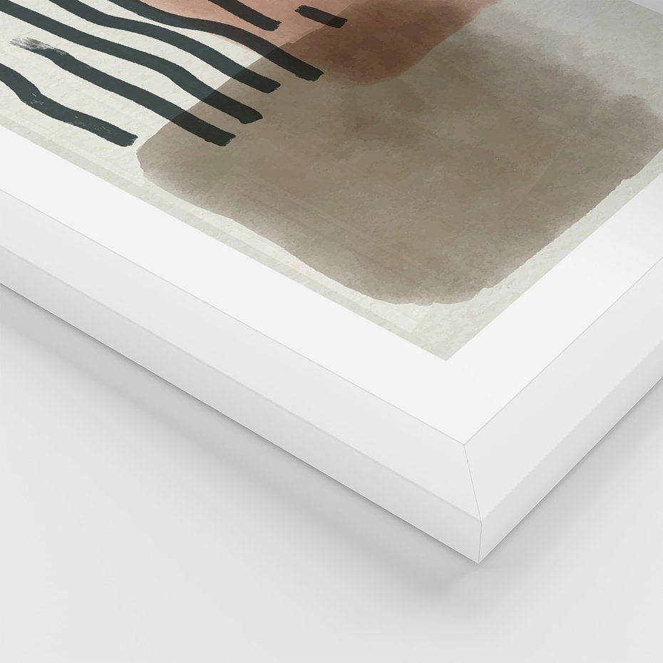 Zestaw obrazy w ramie 30x40 galeria - Nowoczesne, abstrakcja, plakat - rama biała