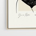 Obraz w ramie 50x70 - Elegancja Kobiecej Formy - nowoczesna sztuka kobieca, plakat - rama drewno