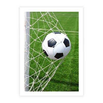Plakat bez ramy 40x50 - Namiętność Piłki i Gola - piłka nożna, gol