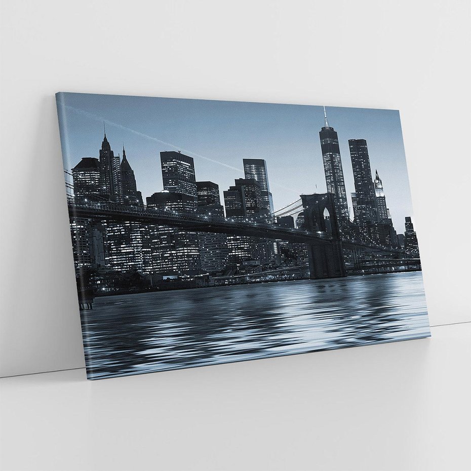 Obraz na płótnie 100x70 - Ikona Manhattanu: Most w Nowym Jorku - most, Nowy Jork