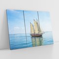 Obraz na płótnie 120x80 - Żaglowiec na morzu - statek, żagowiec