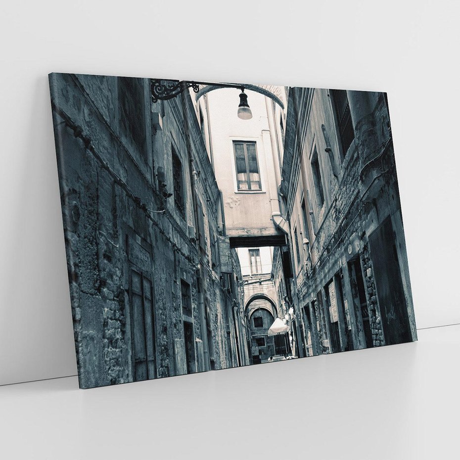 Obraz na płótnie 120x80 - Odkryj tajemnice miasta - uliczka, perspektywa