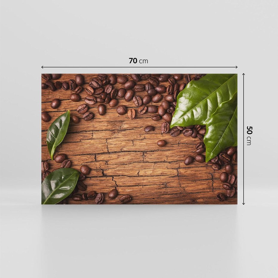 Obraz na płótnie 70x50 - Zmysłowa kawa: aromat i smak - kawa