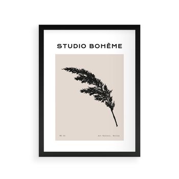 Plakat w ramie 30x40 - Boho Refrakcje Przestrzeni - boho plakat, roślina - rama czarna