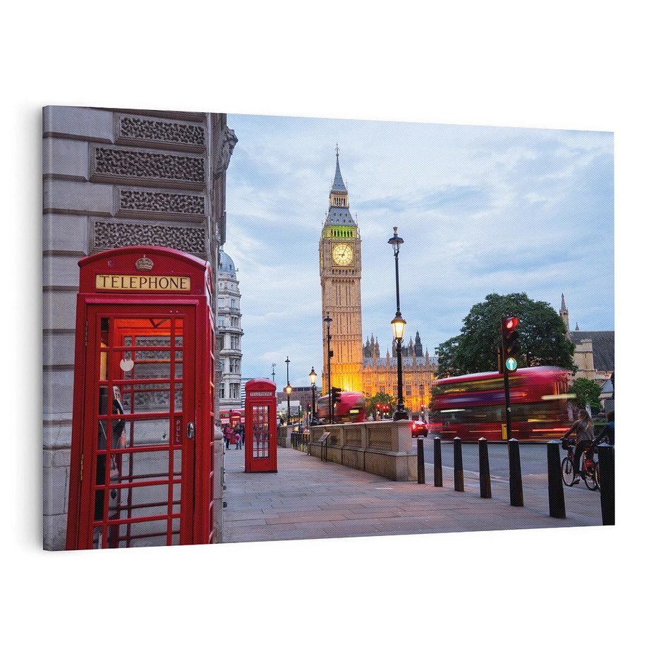 Obraz na płótnie 70x50 - Big Ben: ikona Londynu - Londyn, Big Ben