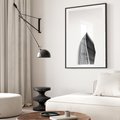 Plakat bez ramy 21x30 - Czarno-Biały Wieżowiec - architektura, wieżowiec