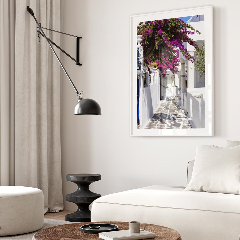 Plakat bez ramy 21x30 - Mroczna Tajemnica - uliczka, perspektywa