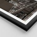 Plakat w ramie 40x50 - Magia miasta nocą - miasto, noc - rama czarna