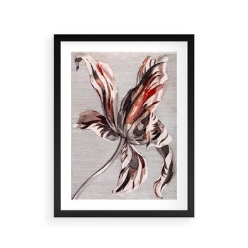 Plakat w ramie 50x70 - Graficzna Elegancja - nowoczesna sztuka, grafika - rama czarna