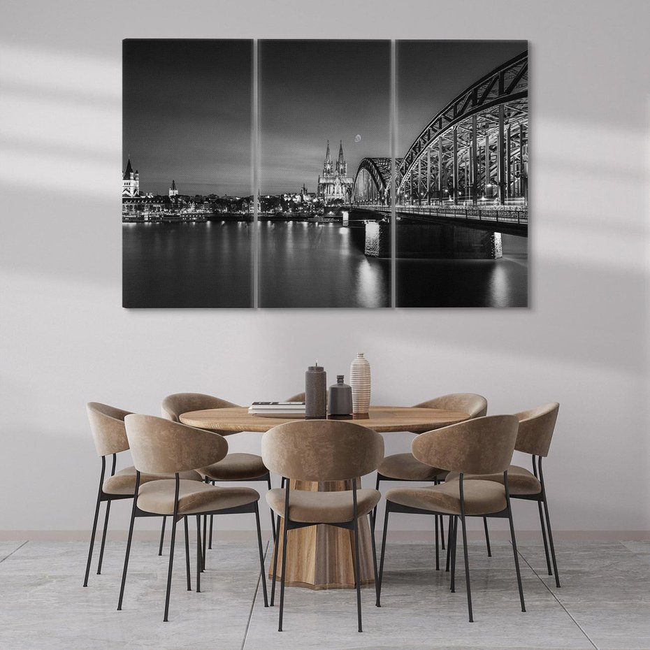 Obraz na płótnie 120x80 - Harmonia architektury - most, Niemcy