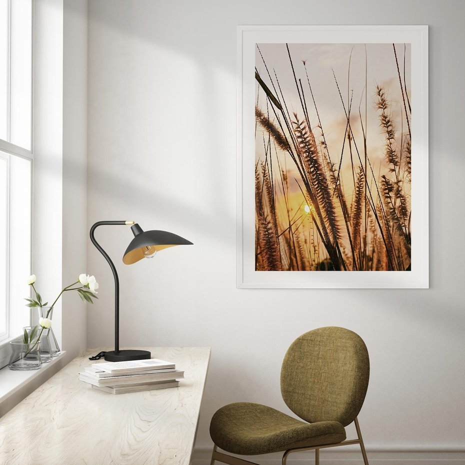 Plakat bez ramy 50x70 - Malownicza Łąka z Trawam - trawy, łąka